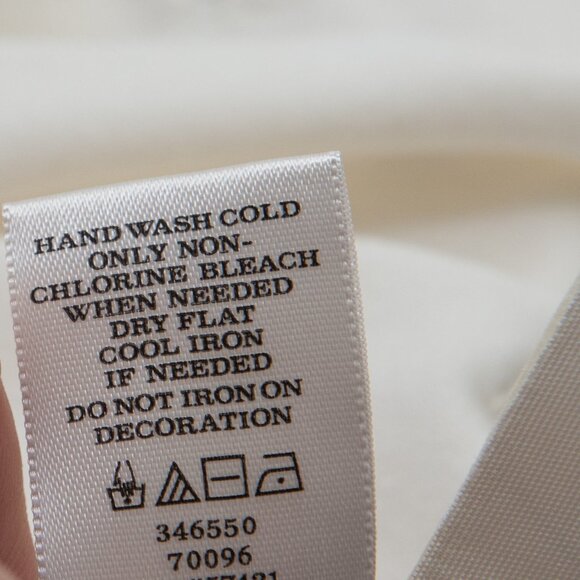 Ann Taylor Beaded Crepe Top Crystal Embellished Blouse Cream Size XS - Picture 5 of 7